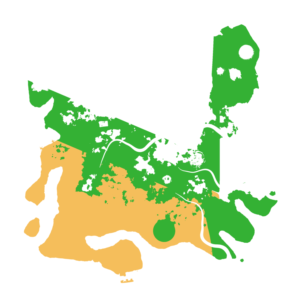 Biome Rust Map: Procedural Map, Size: 3500, Seed: 31670585