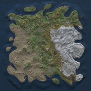 Thumbnail Rust Map: Procedural Map, Size: 4250, Seed: 446941839, 19 Monuments