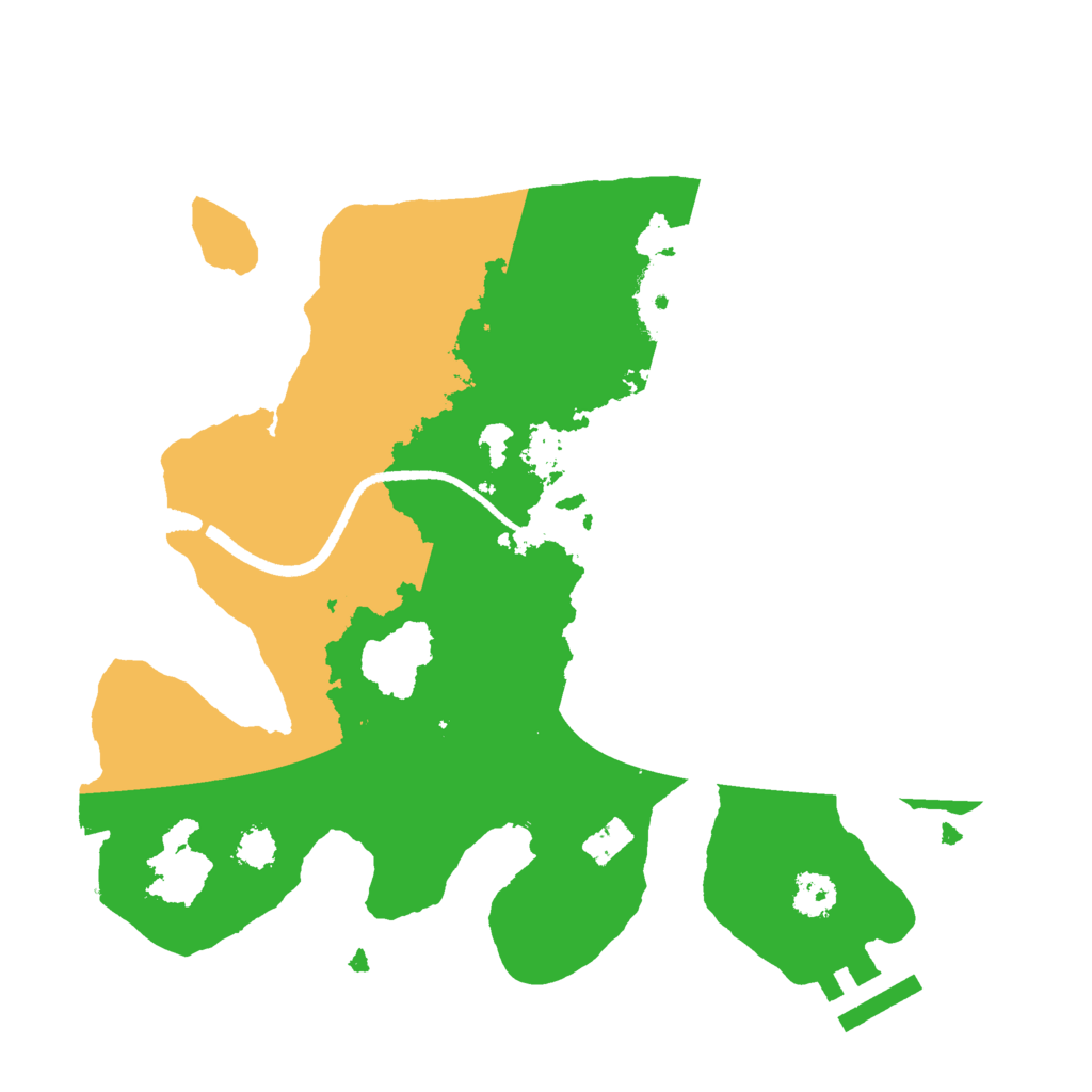 Biome Rust Map: Procedural Map, Size: 2500, Seed: 1390259278