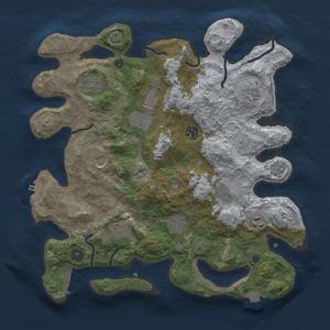 Thumbnail Rust Map: Procedural Map, Size: 3750, Seed: 163892115, 18 Monuments