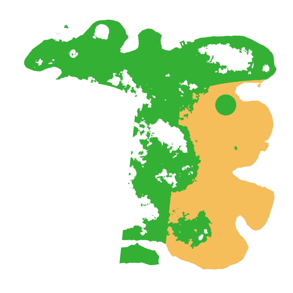 Biome Rust Map: Procedural Map, Size: 3700, Seed: 421914423
