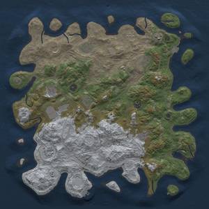 Thumbnail Rust Map: Procedural Map, Size: 4250, Seed: 1232723384, 18 Monuments