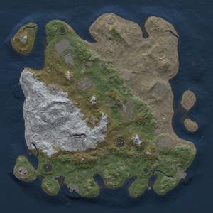 Thumbnail Rust Map: Procedural Map, Size: 3750, Seed: 727242491, 19 Monuments