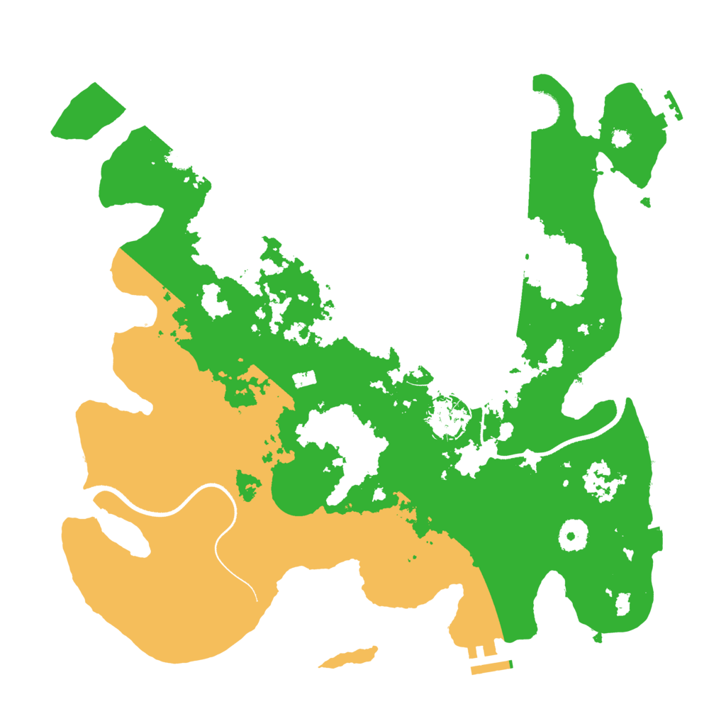 Biome Rust Map: Procedural Map, Size: 3500, Seed: 11012024