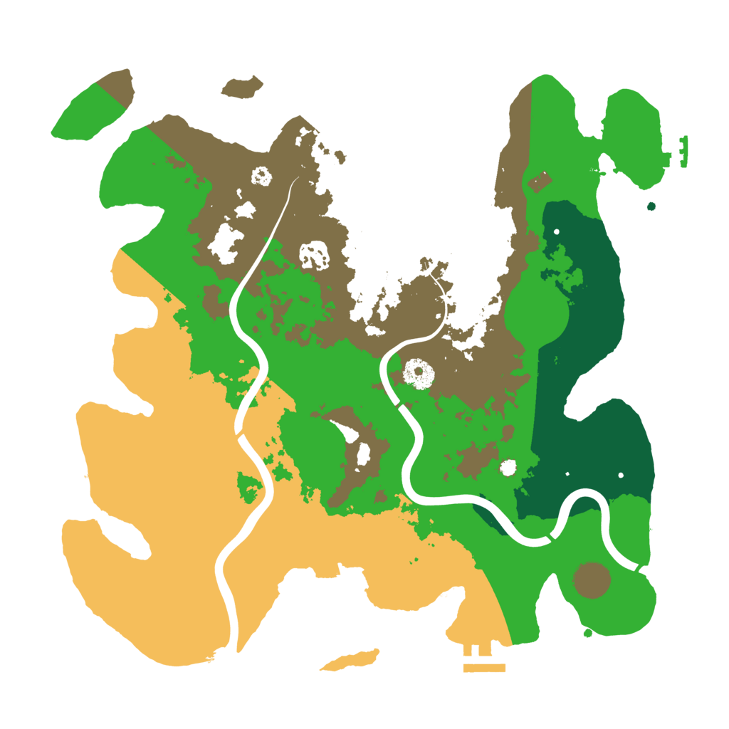 Biome Rust Map: Procedural Map, Size: 3500, Seed: 11012024