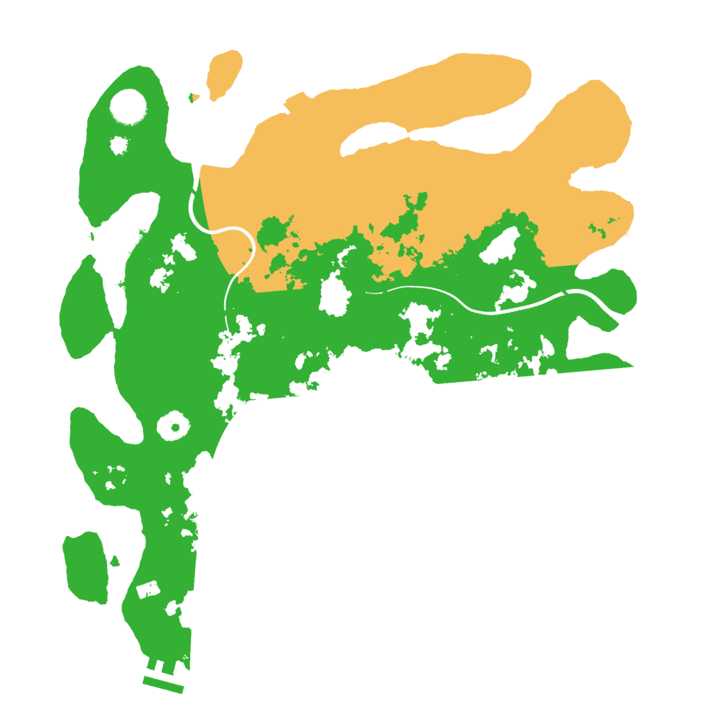 Biome Rust Map: Procedural Map, Size: 3500, Seed: 213083238