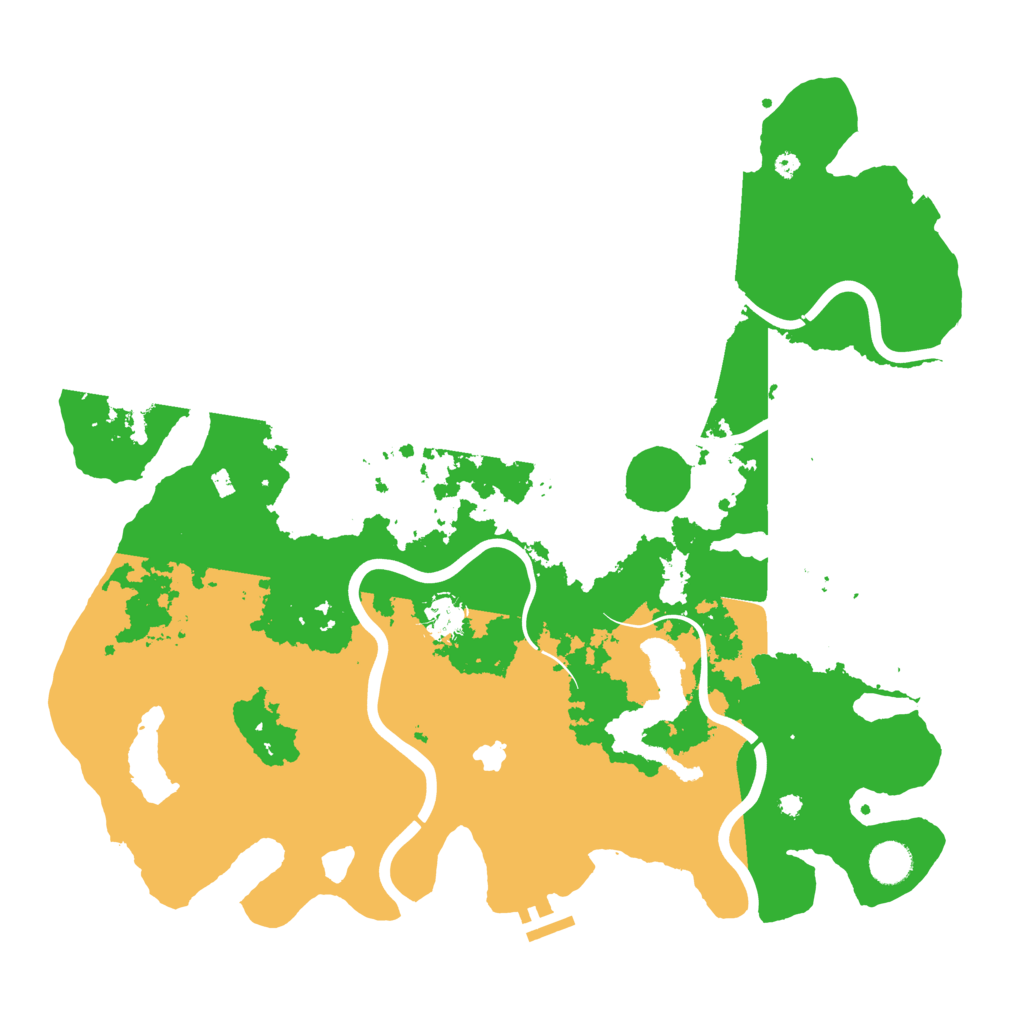 Biome Rust Map: Procedural Map, Size: 4200, Seed: 1889686286