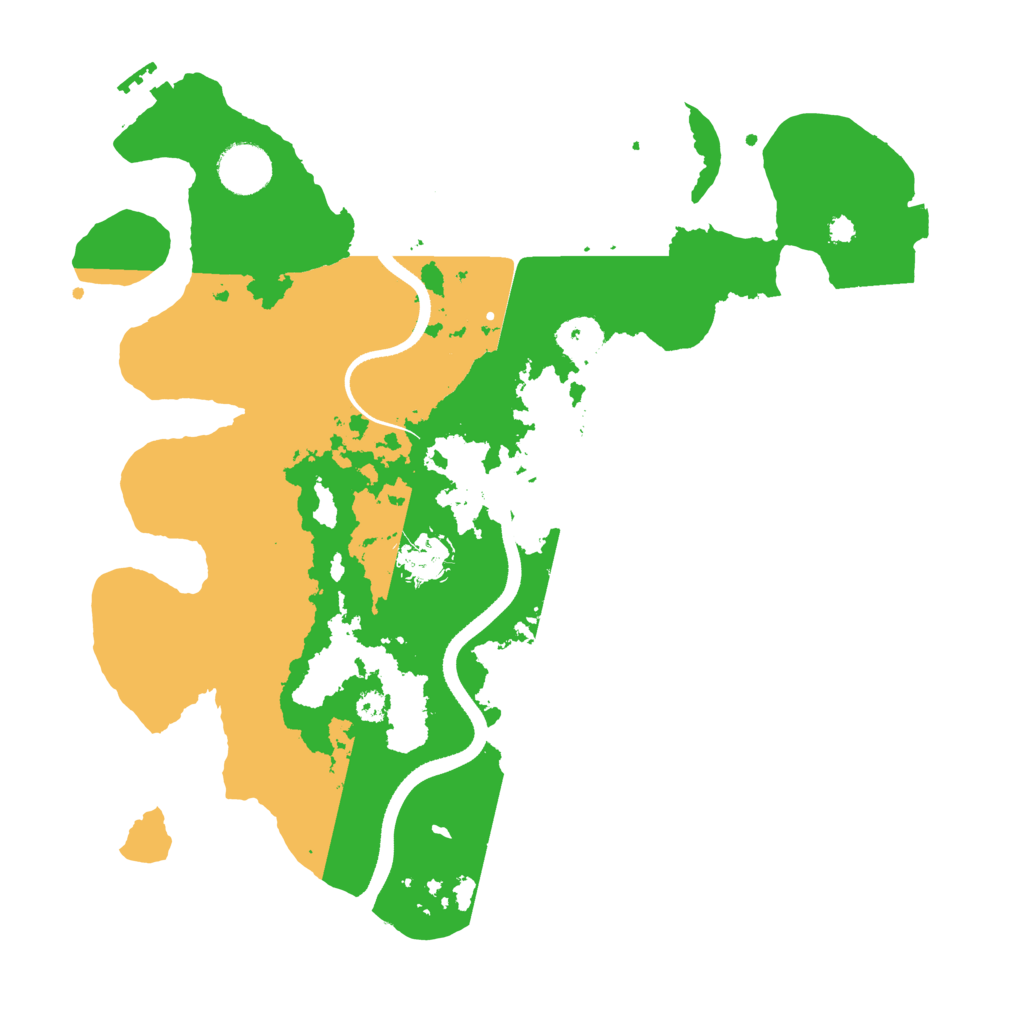 Biome Rust Map: Procedural Map, Size: 3500, Seed: 462294021