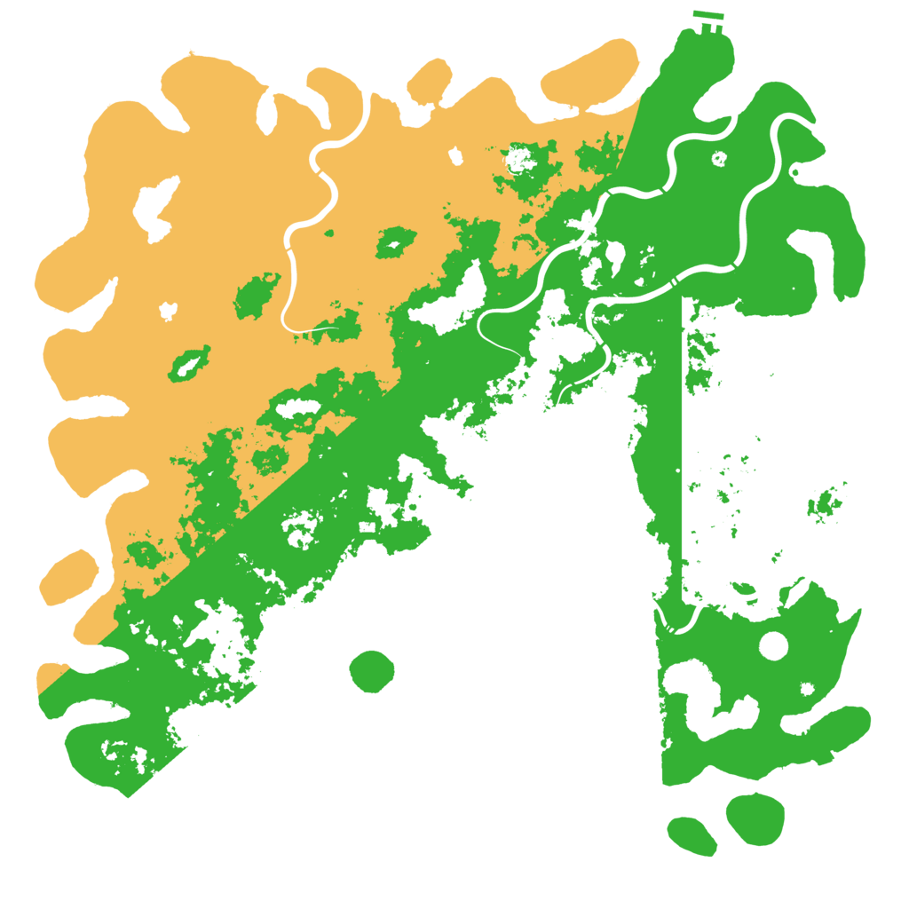 Biome Rust Map: Procedural Map, Size: 6000, Seed: 1039280966