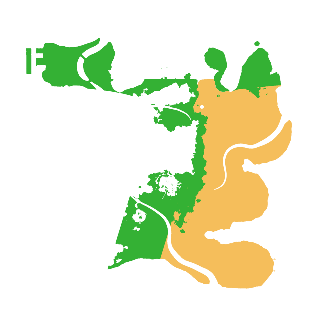 Biome Rust Map: Procedural Map, Size: 2500, Seed: 839177536