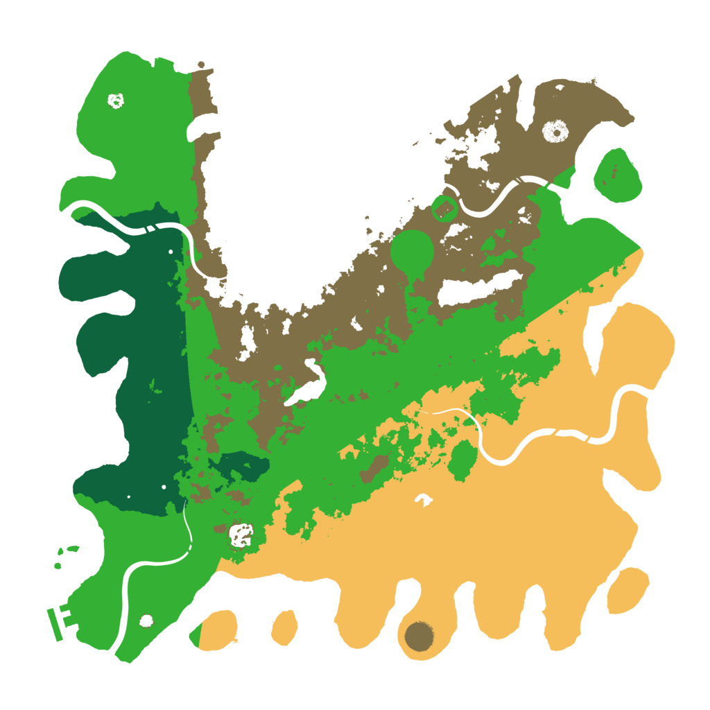 Biome Rust Map: Procedural Map, Size: 4300, Seed: 68977799