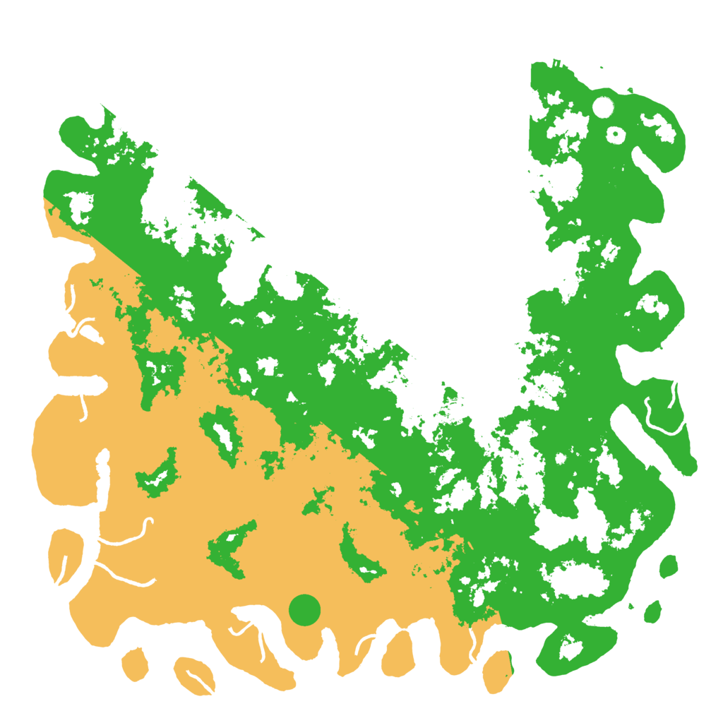 Biome Rust Map: Procedural Map, Size: 6000, Seed: 538372292