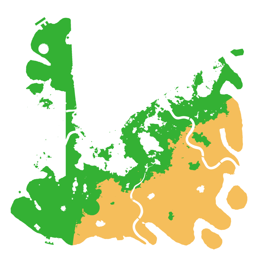 Biome Rust Map: Procedural Map, Size: 4500, Seed: 6236123
