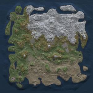 Thumbnail Rust Map: Procedural Map, Size: 4500, Seed: 1742776912, 19 Monuments