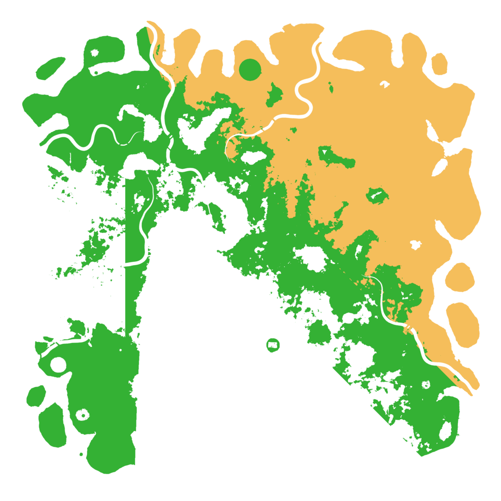 Biome Rust Map: Procedural Map, Size: 6000, Seed: 1850882717