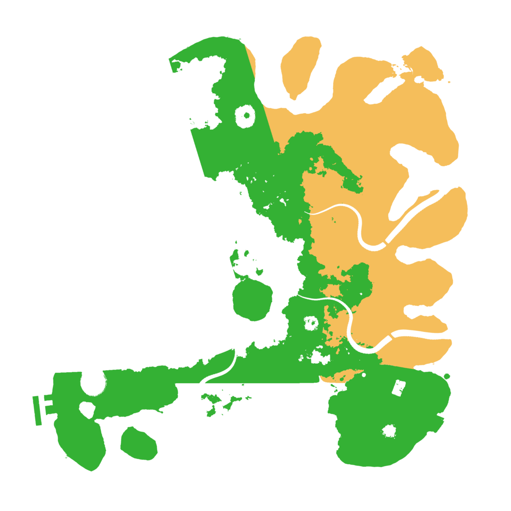 Biome Rust Map: Procedural Map, Size: 3500, Seed: 800736088