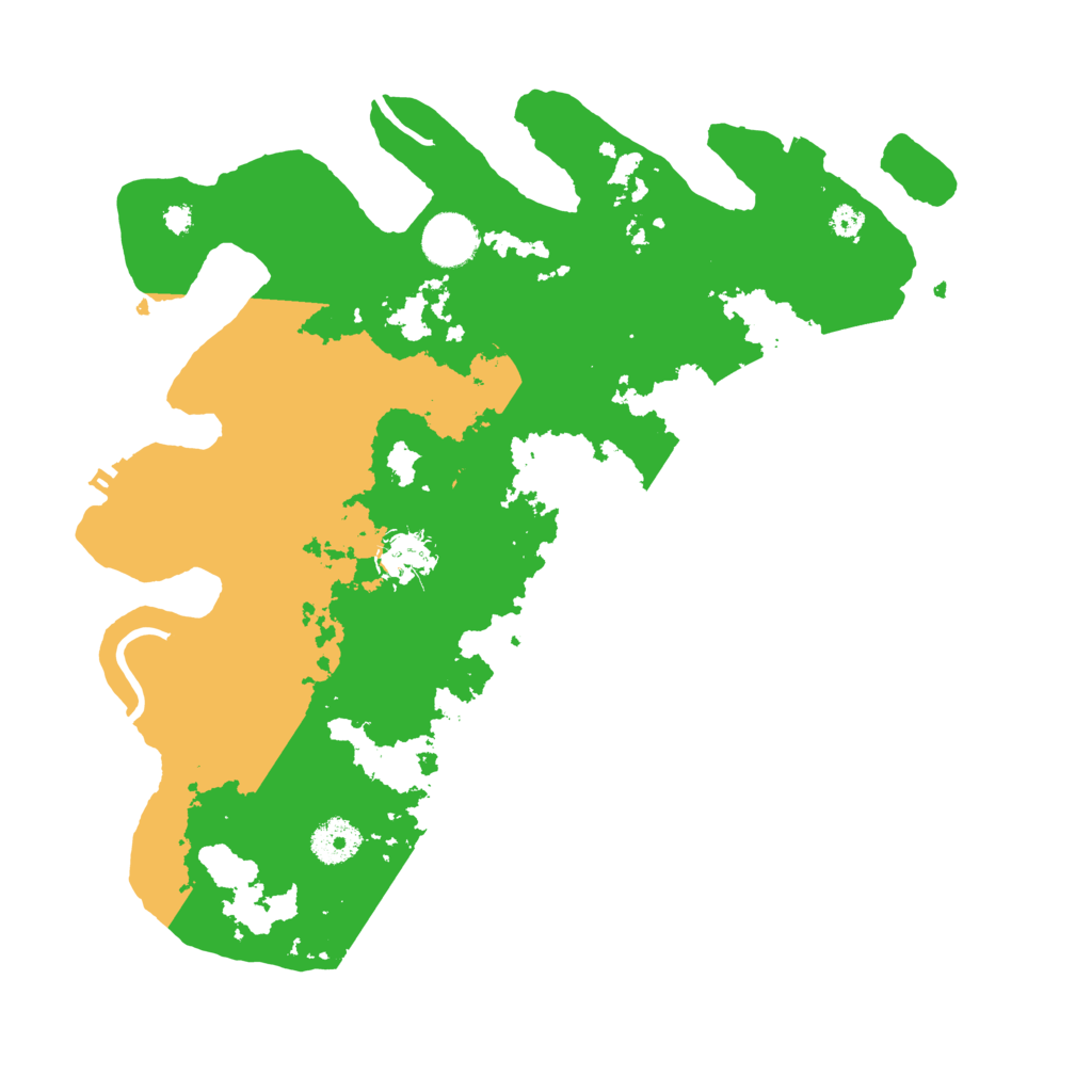 Biome Rust Map: Procedural Map, Size: 3500, Seed: 998074