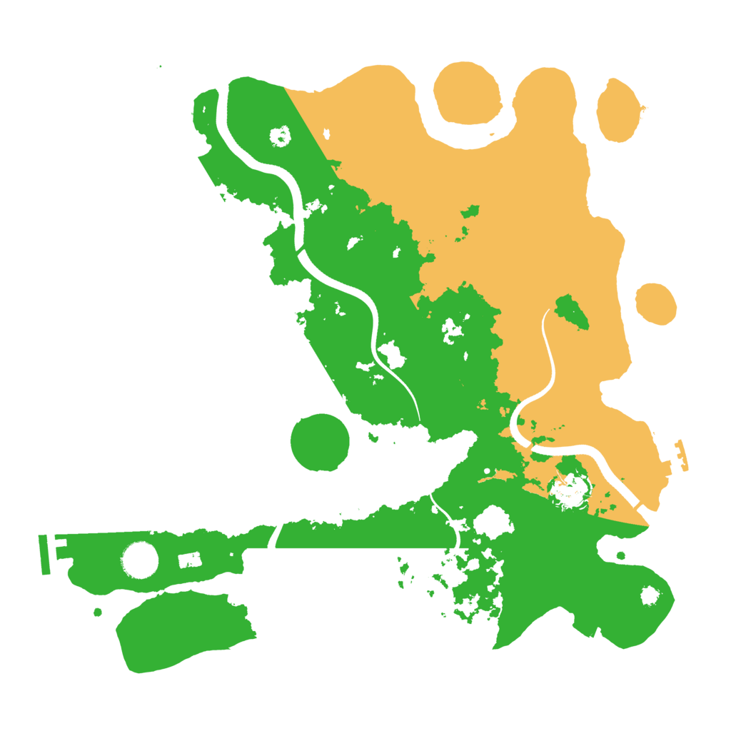 Biome Rust Map: Procedural Map, Size: 3500, Seed: 940876319