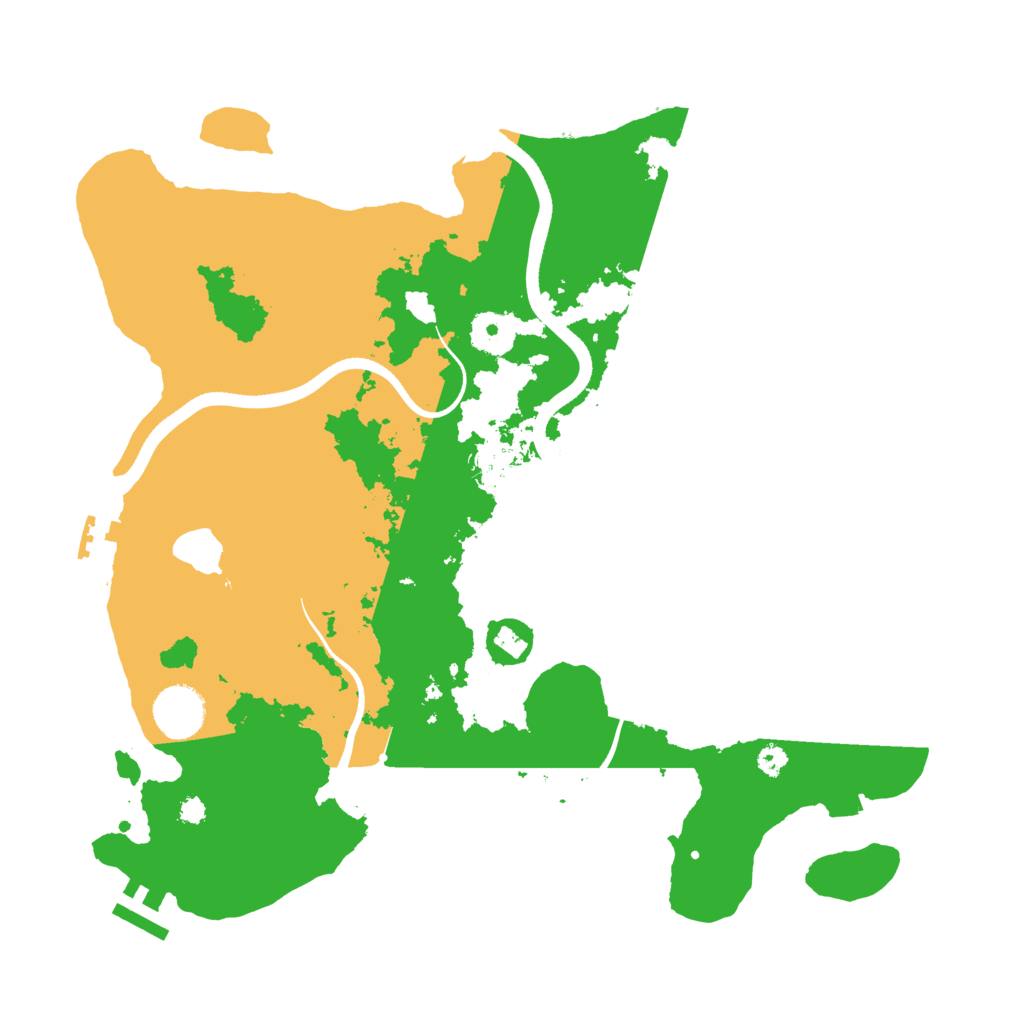 Biome Rust Map: Procedural Map, Size: 3500, Seed: 122228654