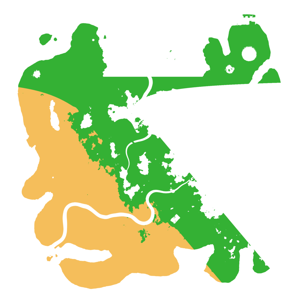Biome Rust Map: Procedural Map, Size: 3700, Seed: 2006379205