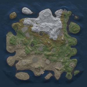 Thumbnail Rust Map: Procedural Map, Size: 3500, Seed: 990267, 15 Monuments