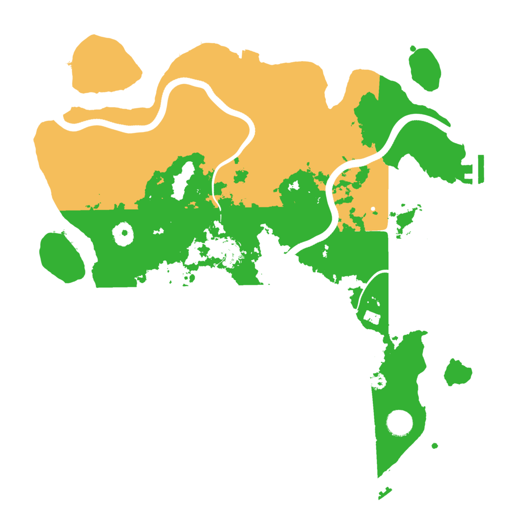Biome Rust Map: Procedural Map, Size: 3500, Seed: 35147