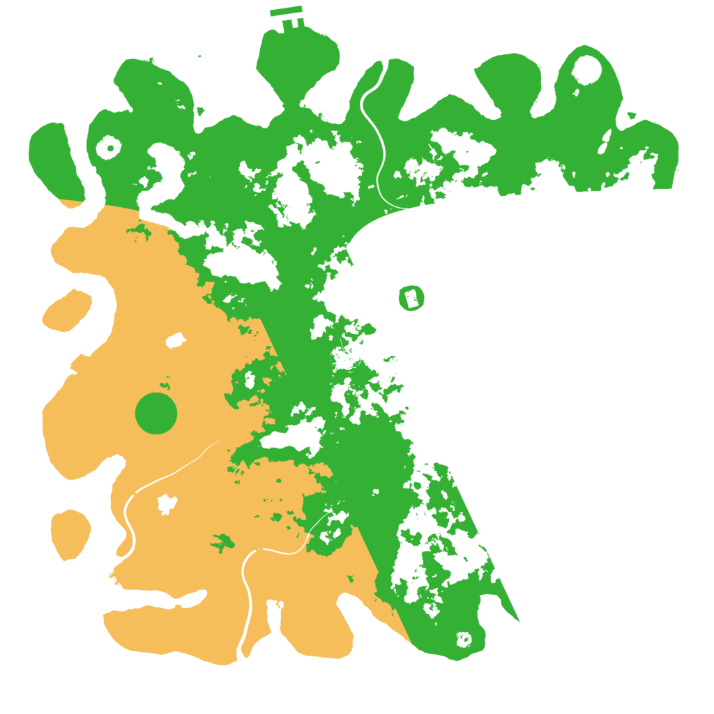 Biome Rust Map: Procedural Map, Size: 4500, Seed: 1322836776