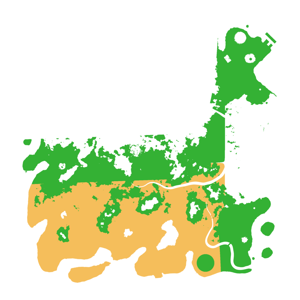 Biome Rust Map: Procedural Map, Size: 4500, Seed: 88383760