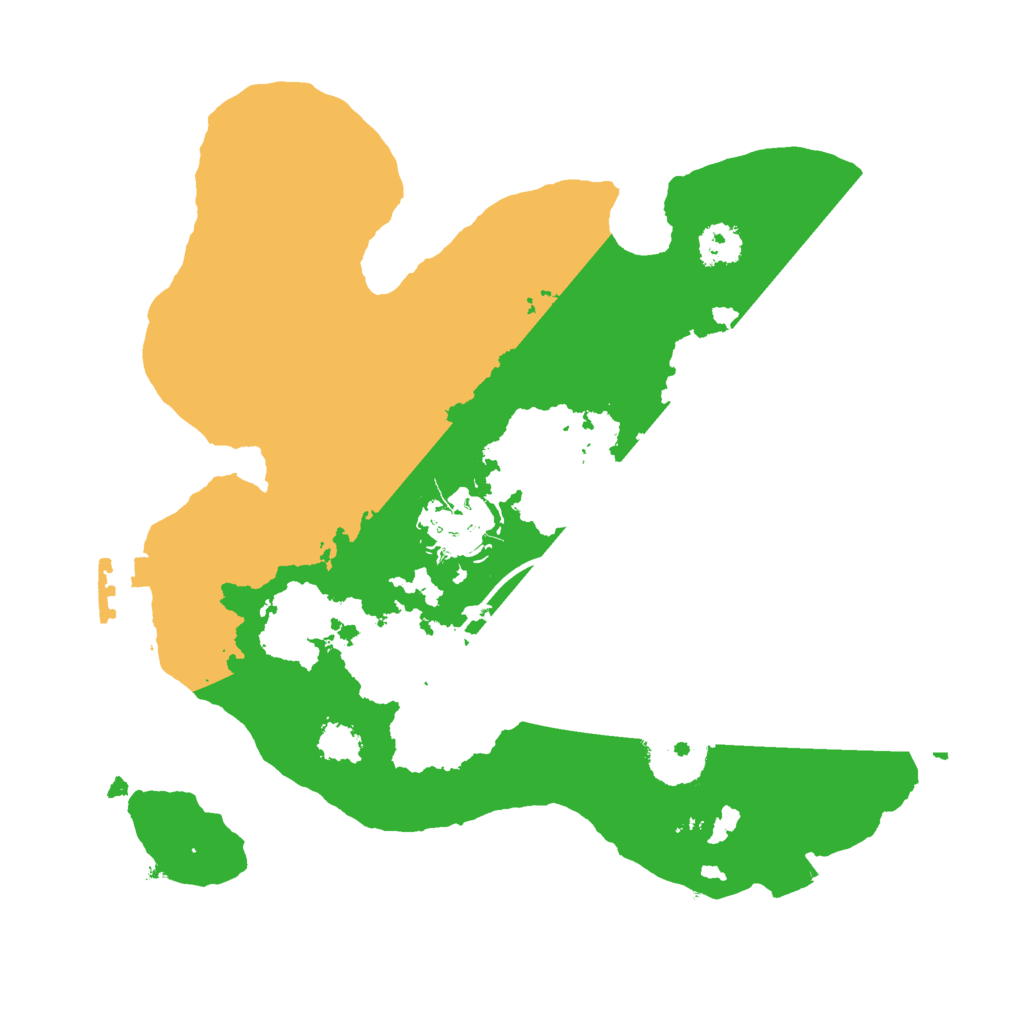Biome Rust Map: Procedural Map, Size: 2400, Seed: 404072757