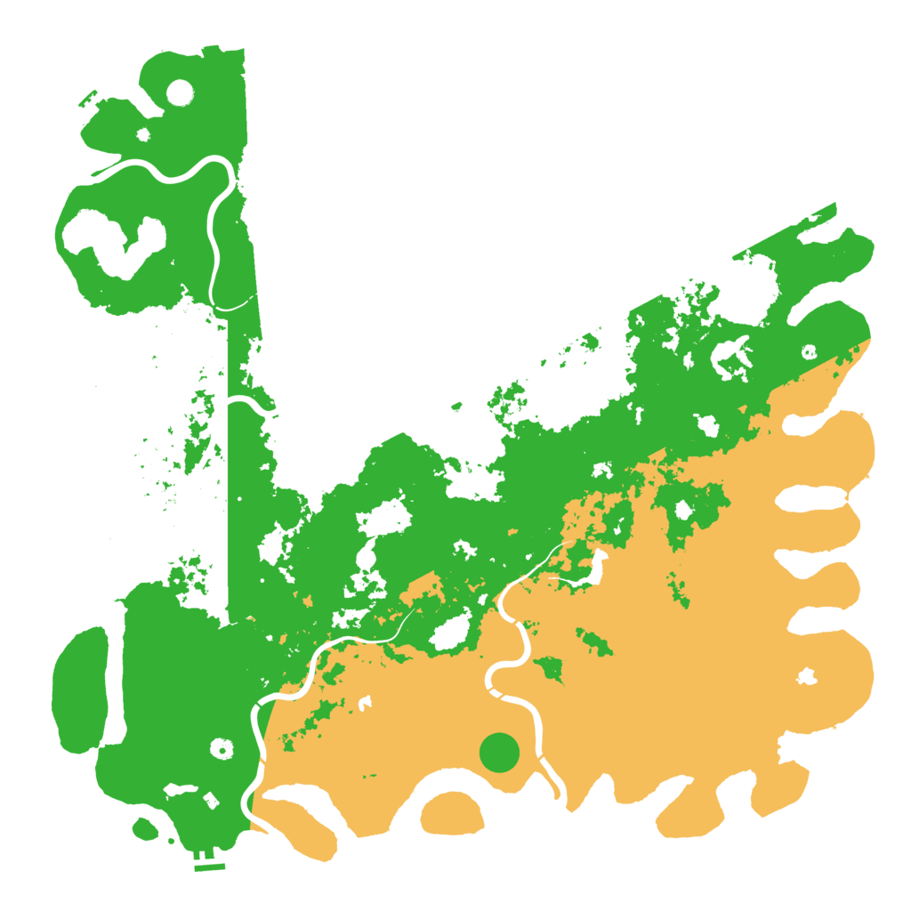 Biome Rust Map: Procedural Map, Size: 6000, Seed: 116864701