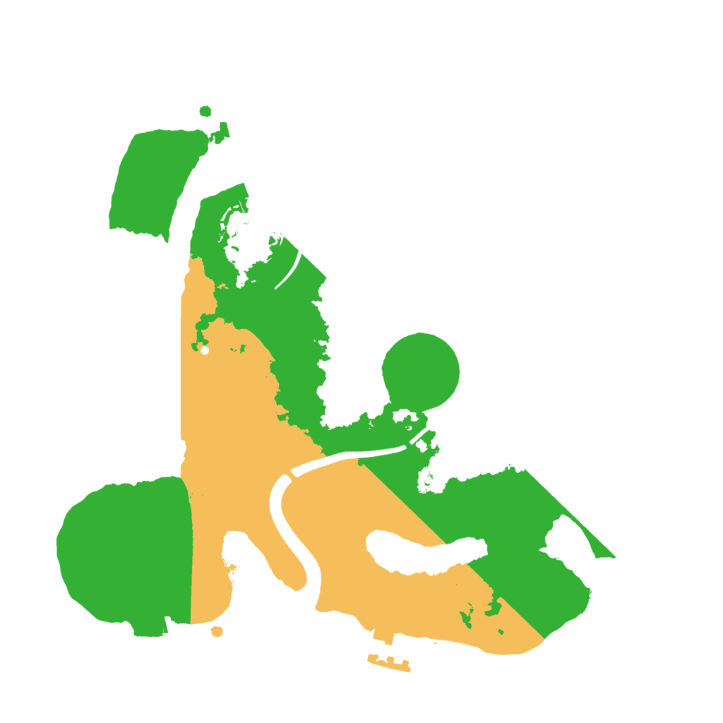 Biome Rust Map: Procedural Map, Size: 2500, Seed: 744554