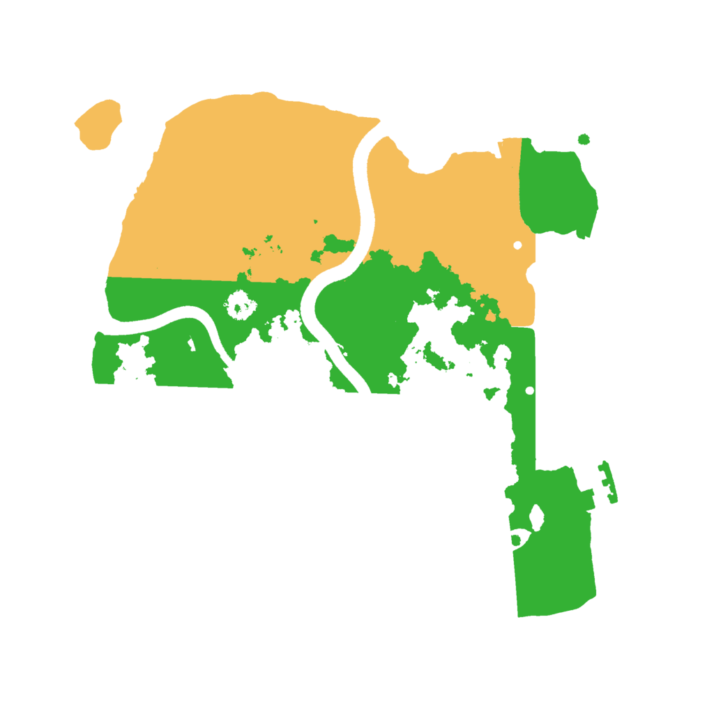 Biome Rust Map: Procedural Map, Size: 2500, Seed: 23231234