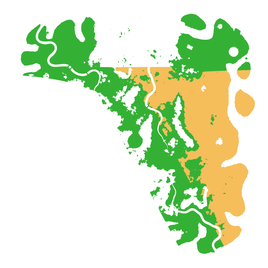 Biome Rust Map: Procedural Map, Size: 4900, Seed: 20021