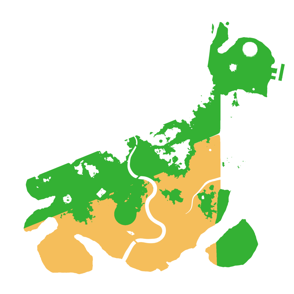 Biome Rust Map: Procedural Map, Size: 3500, Seed: 2202