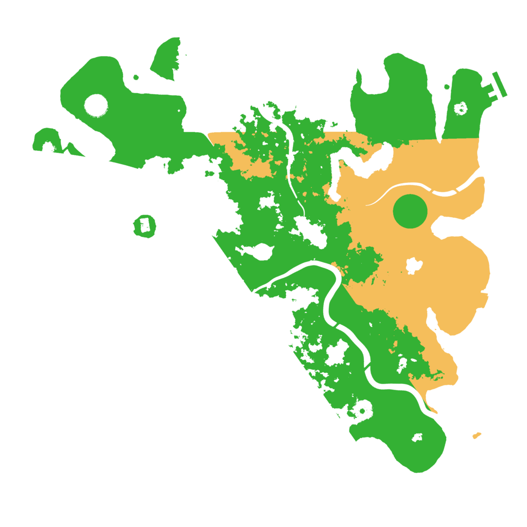 Biome Rust Map: Procedural Map, Size: 4050, Seed: 1021791768