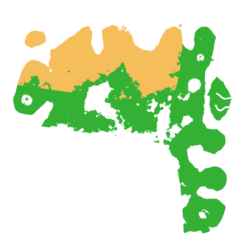 Biome Rust Map: Procedural Map, Size: 3500, Seed: 6942027