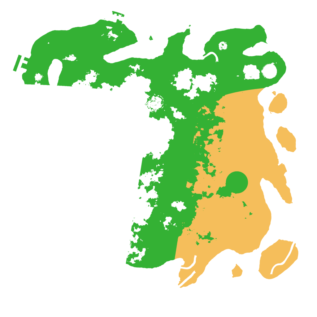 Biome Rust Map: Procedural Map, Size: 3800, Seed: 709871169