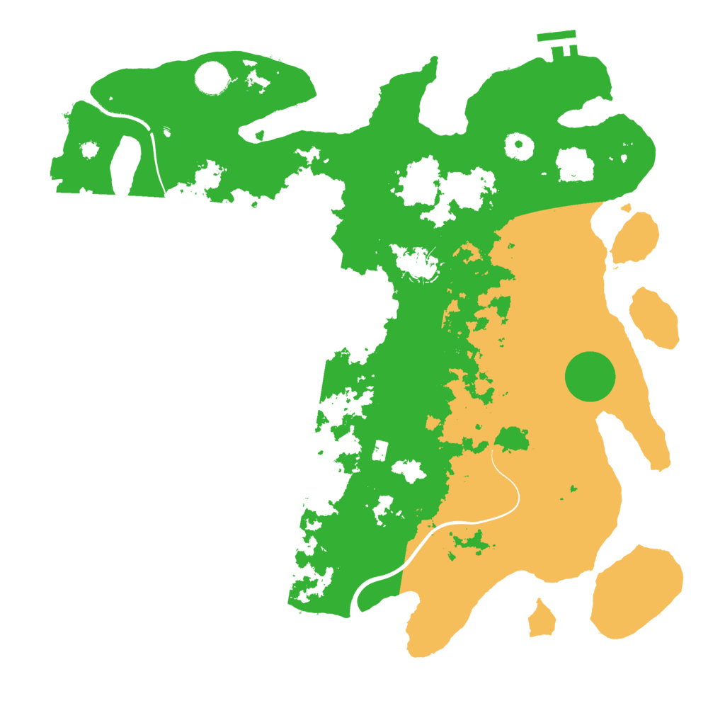 Biome Rust Map: Procedural Map, Size: 3800, Seed: 709871169