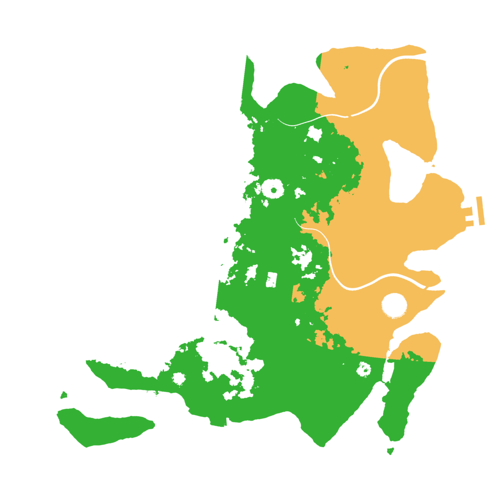 Biome Rust Map: Procedural Map, Size: 3500, Seed: 388655606