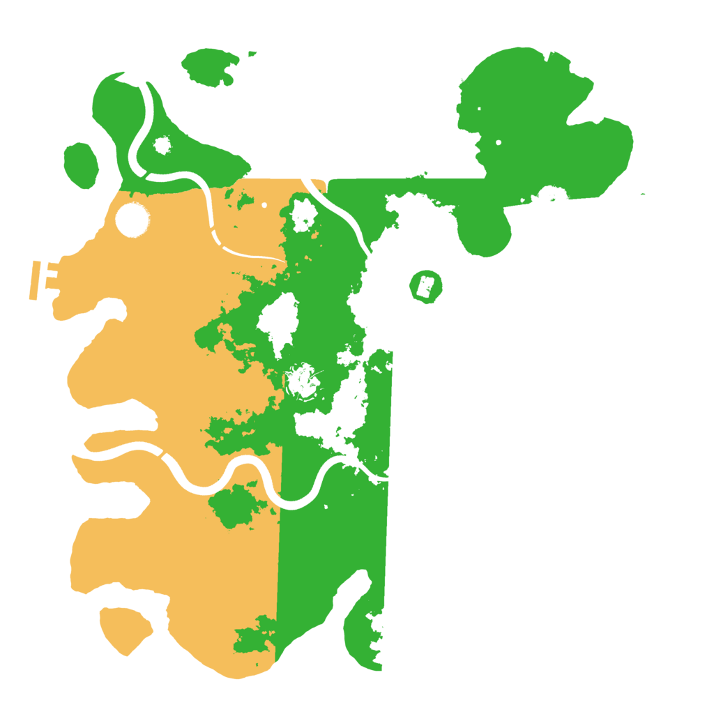 Biome Rust Map: Procedural Map, Size: 3700, Seed: 854238031