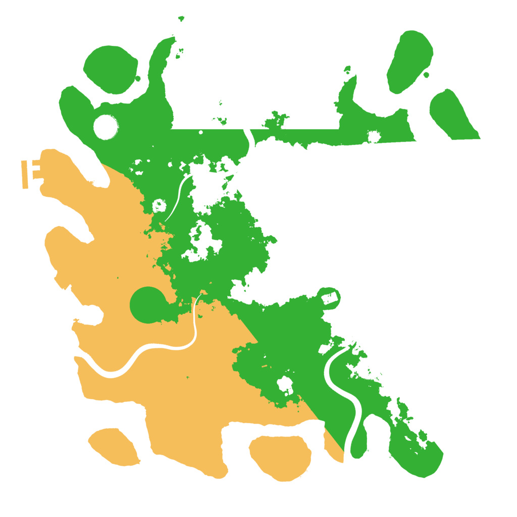 Biome Rust Map: Procedural Map, Size: 3700, Seed: 206065550