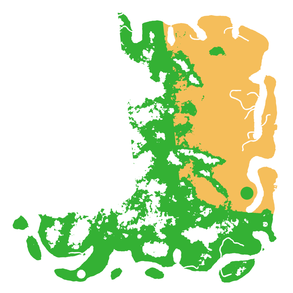 Biome Rust Map: Procedural Map, Size: 6000, Seed: 13666