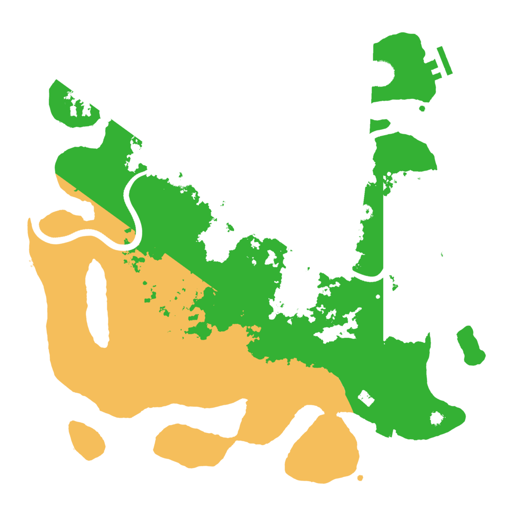 Biome Rust Map: Procedural Map, Size: 3500, Seed: 5161