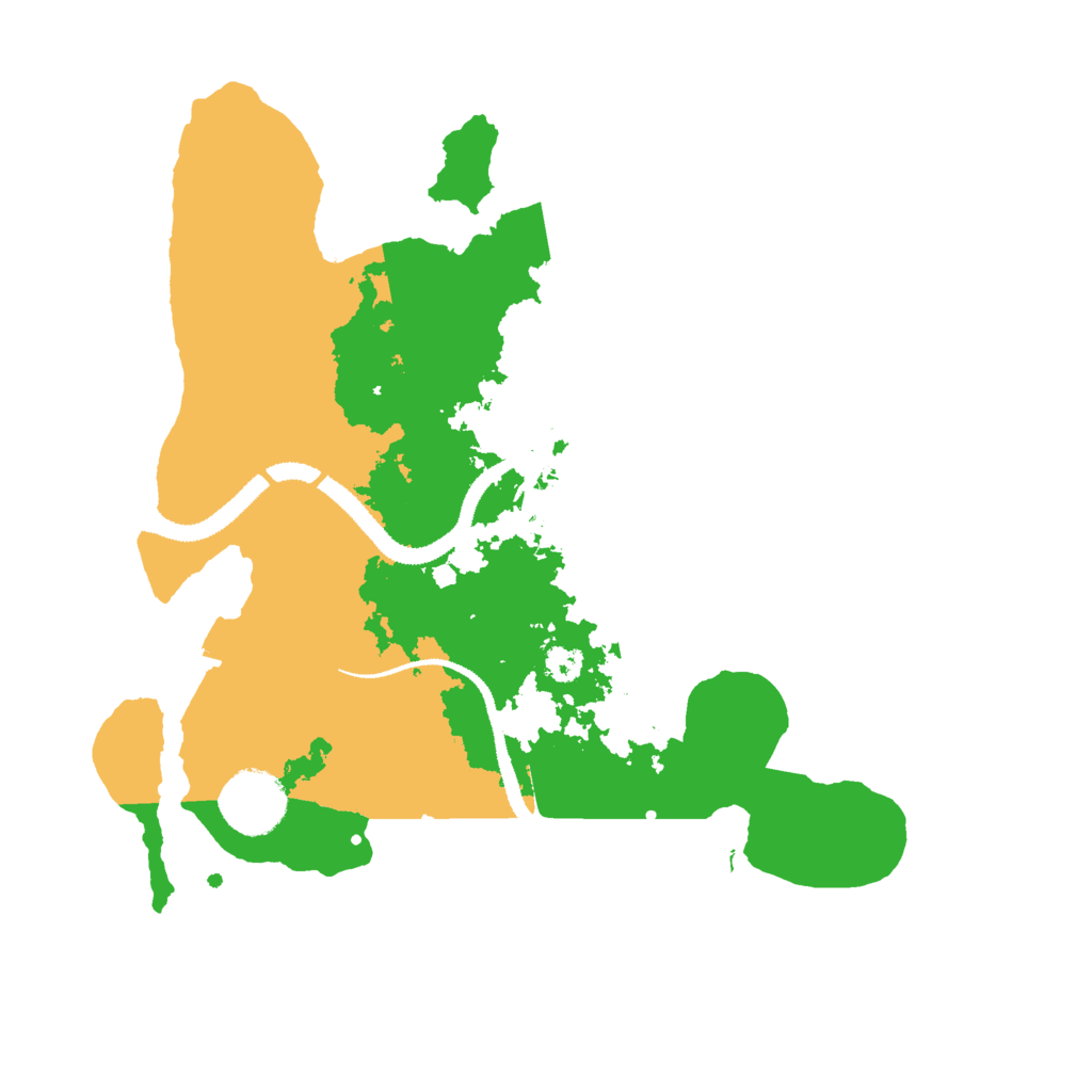 Biome Rust Map: Procedural Map, Size: 3000, Seed: 1064335261