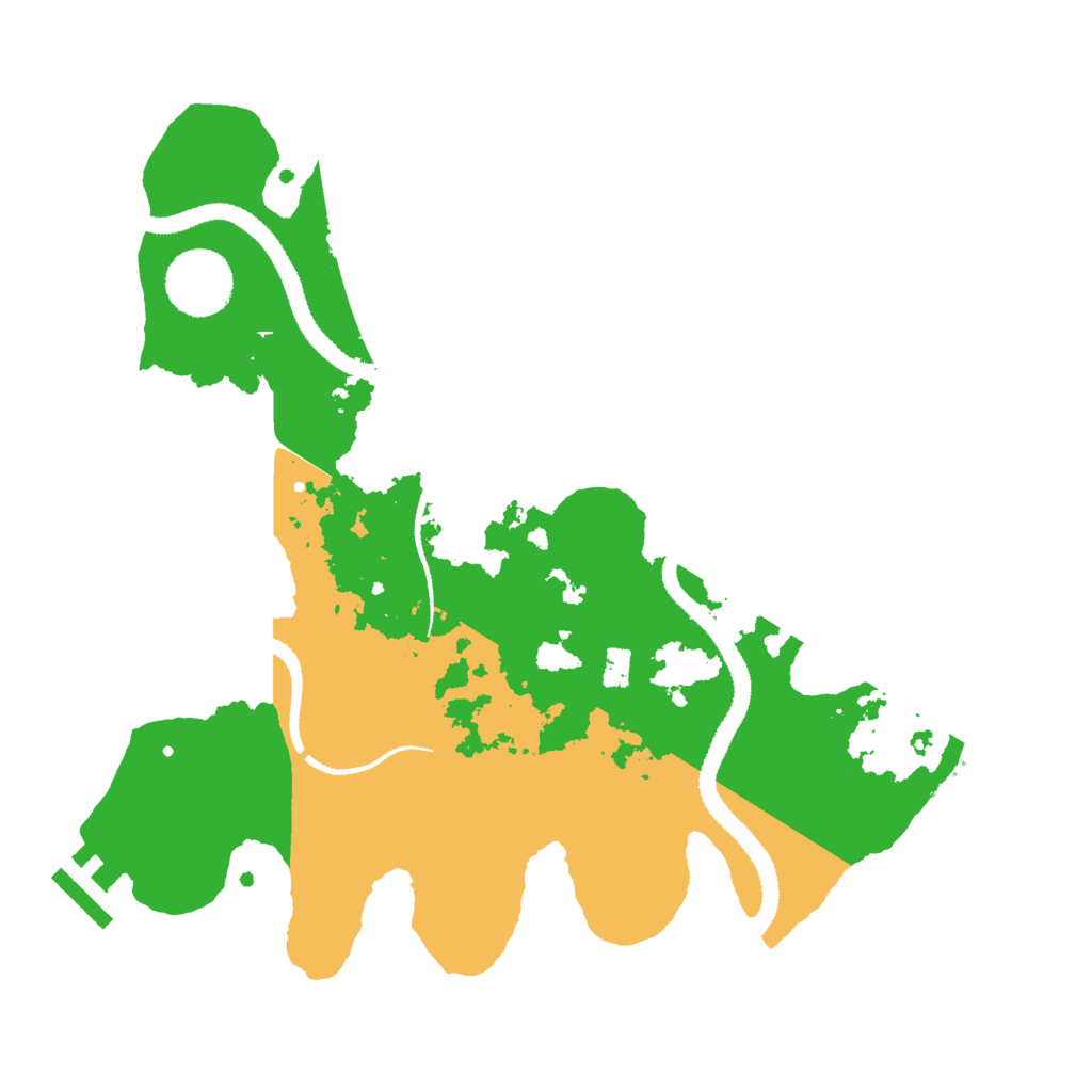 Biome Rust Map: Procedural Map, Size: 3000, Seed: 57560373