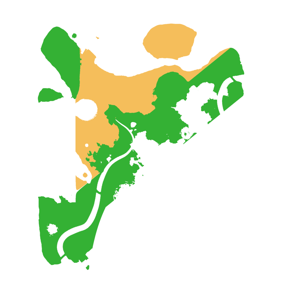 Biome Rust Map: Procedural Map, Size: 2600, Seed: 379552578