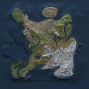 Thumbnail Rust Map: Procedural Map, Size: 2600, Seed: 379552578, 10 Monuments