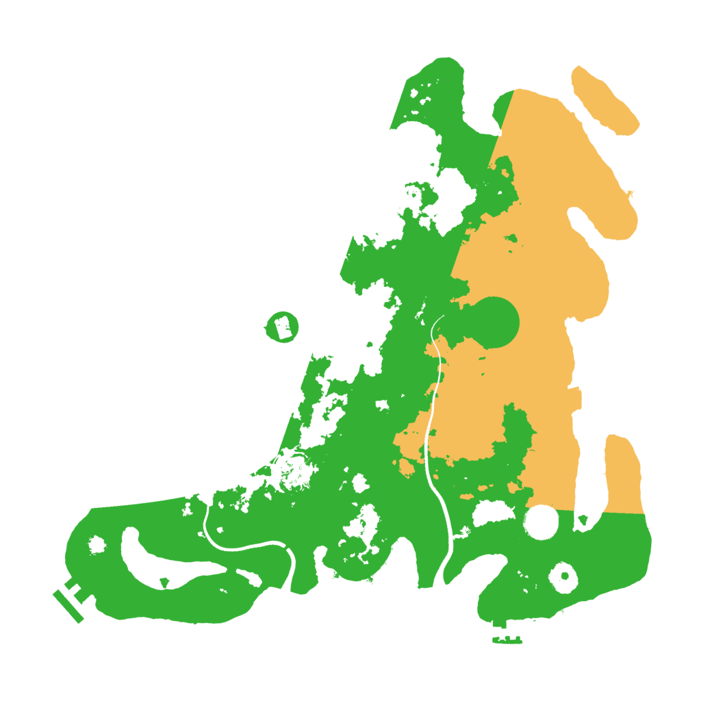 Biome Rust Map: Procedural Map, Size: 3600, Seed: 55521415