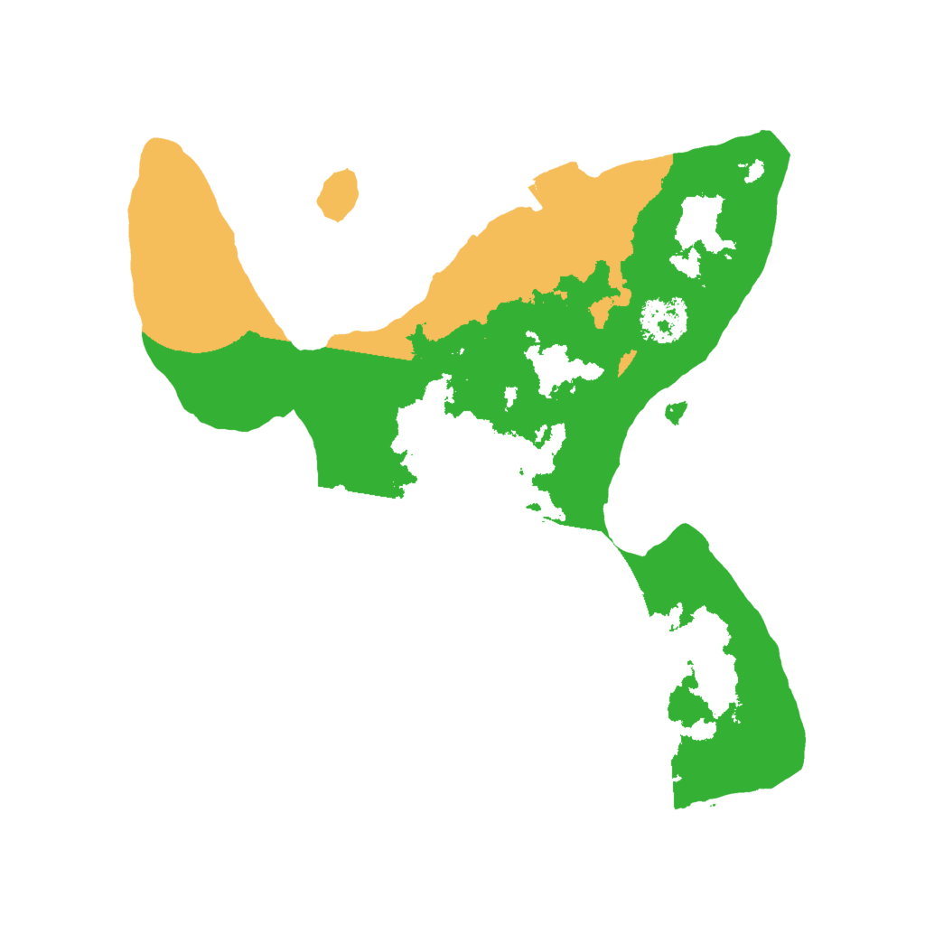 Biome Rust Map: Procedural Map, Size: 2000, Seed: 598853530