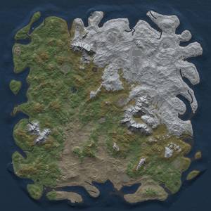 Thumbnail Rust Map: Procedural Map, Size: 6000, Seed: 326065166, 19 Monuments